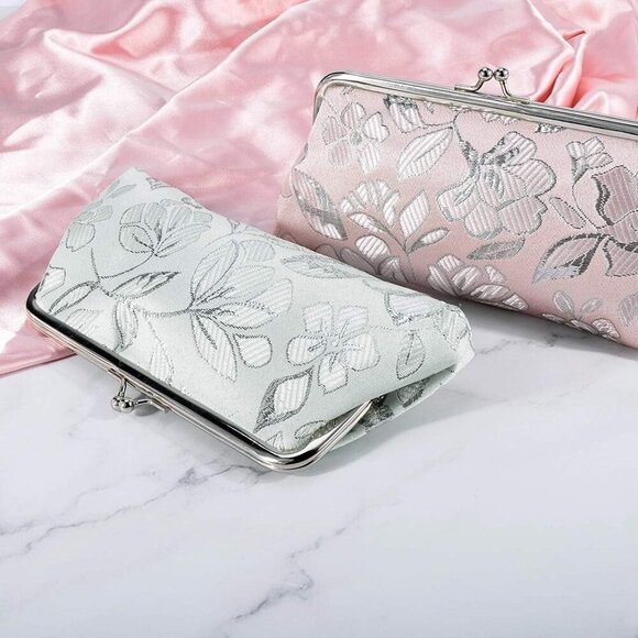 2 Packs Long Coin Purse Clutch Handbag Change Pouch Wallet with Clasp Closure fo - Picture 8 of 10